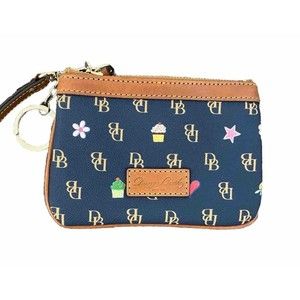 Dooney & Bourke Gretta Novelty Wristlet Navy Excellent Condition